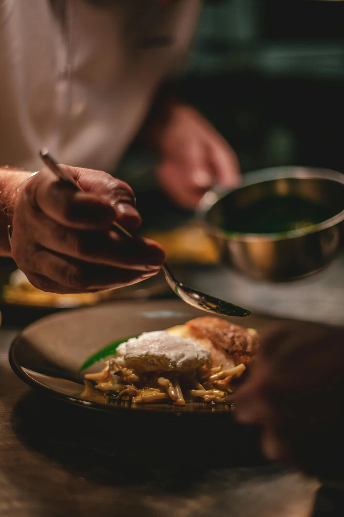 Indian dish being prepared